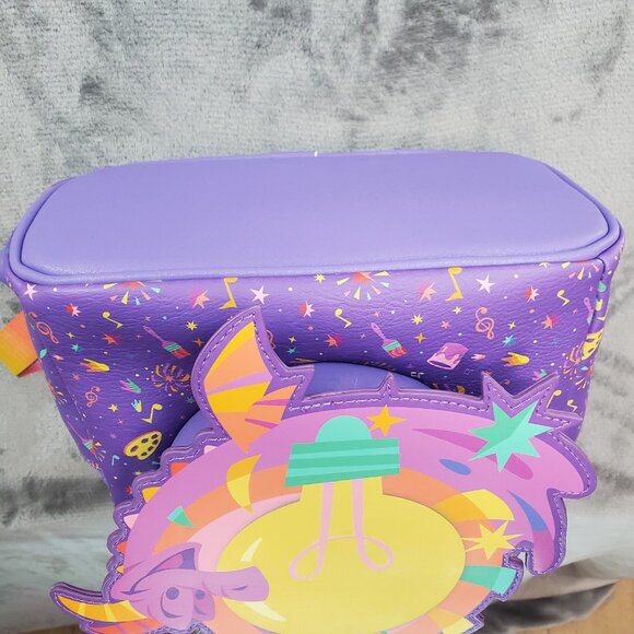 2025 Disney Parks Loungefly Epcot Festival Of The Arts Figment Backpack & Ears! - Picture 14 of 16